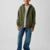 Sudadera con capucha y cremallera Vintagesoft para niños