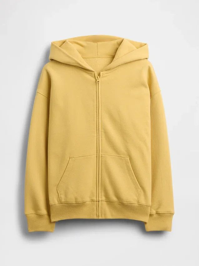 Sudadera con capucha y cremallera Vintagesoft para niños