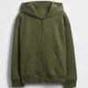 Sudadera con capucha y cremallera Vintagesoft para niños