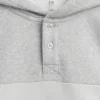 Sudadera con capucha y cuello Henley de corte holgado para niños Vintagesoft