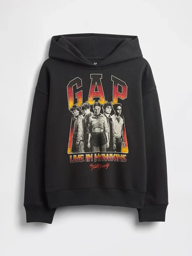 Sudadera con capucha y diseño gráfico «Stranger Things» para niños, Vintagesoft