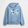 Sudadera con capucha y diseño gráfico Vintagesoft para niños, de corte holgado