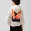 Sudadera con capucha y diseño gráfico Vintagesoft para niños, de corte holgado