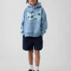 Sudadera con capucha y diseño gráfico Vintagesoft para niños, de corte holgado