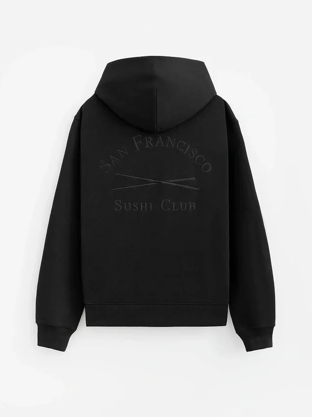 Sudadera con capucha y logo GAP × Sushi Club de tejido grueso