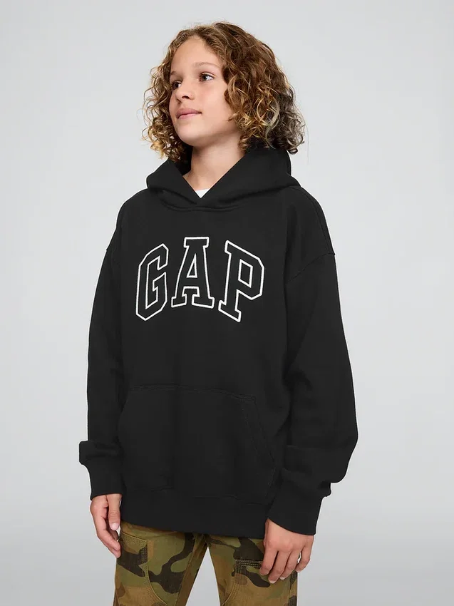 Sudadera con capucha y logotipo Vintagesoft para niños