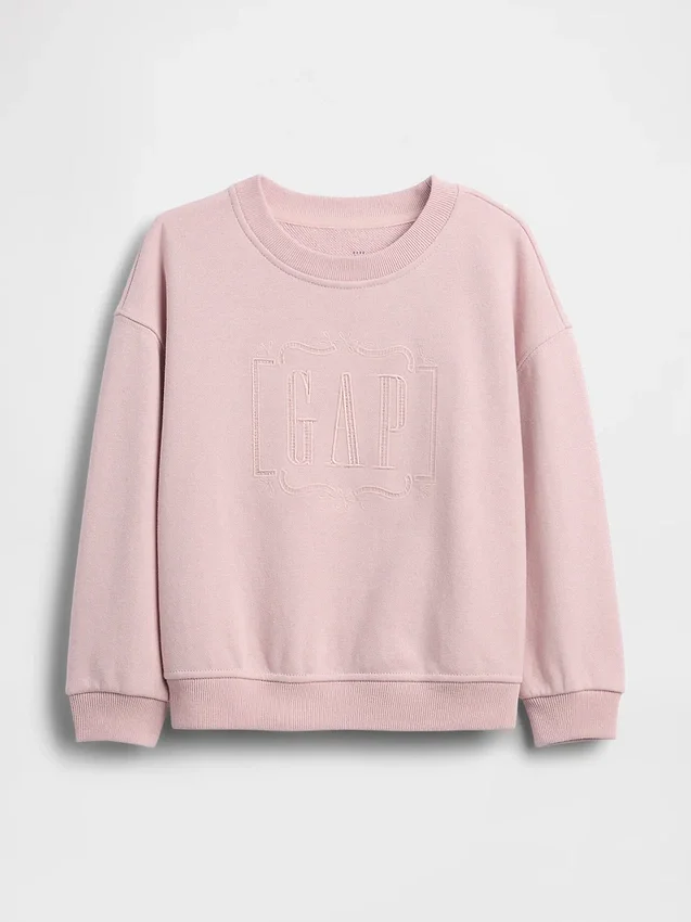 Sudadera con logo bordado de felpa Vintagesoft para Bebé y Niño