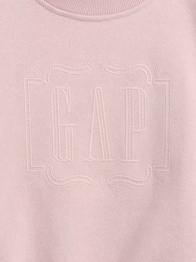 Sudadera con logo bordado de felpa Vintagesoft para Bebé y Niño