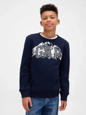 Sudadera con logotipo gráfico para niños