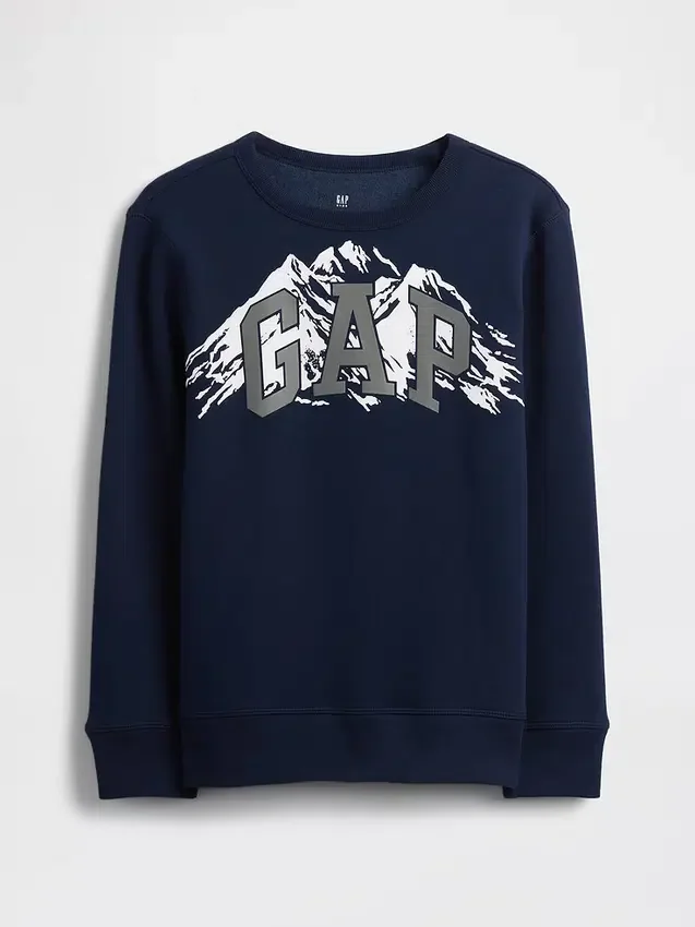 Sudadera con logotipo gráfico para niños