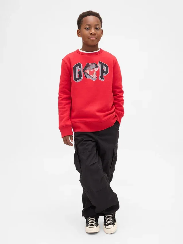 Sudadera con logotipo gráfico para niños