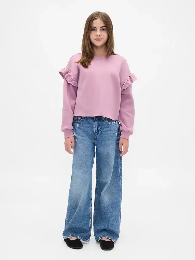 Sudadera con volantes Vintagesoft para niños