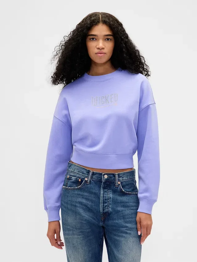 Sudadera corta con cuña «Vintagesoft Wicked»