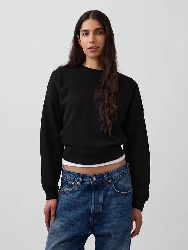 Sudadera de cuello redondo con cuña Vintagesoft