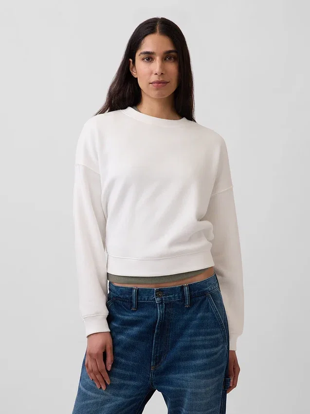 Sudadera de cuello redondo con cuña Vintagesoft