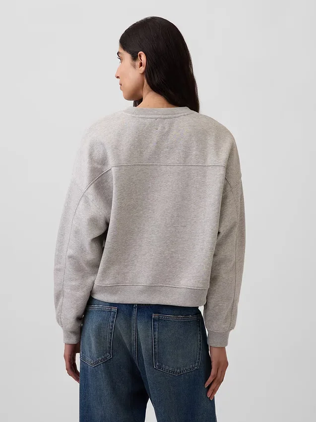 Sudadera de cuello redondo con cuña Vintagesoft