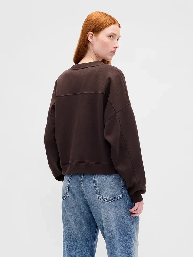 Sudadera de cuello redondo con cuña Vintagesoft