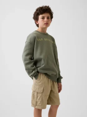 Sudadera infantil con diseño gráfico de corte holgado