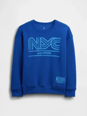 Sudadera infantil con diseño gráfico de corte holgado
