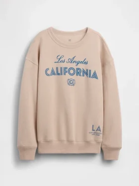 Sudadera infantil con diseño gráfico de corte holgado