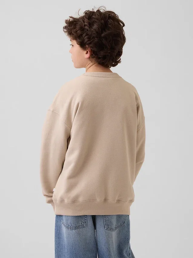 Sudadera infantil con diseño gráfico de corte holgado