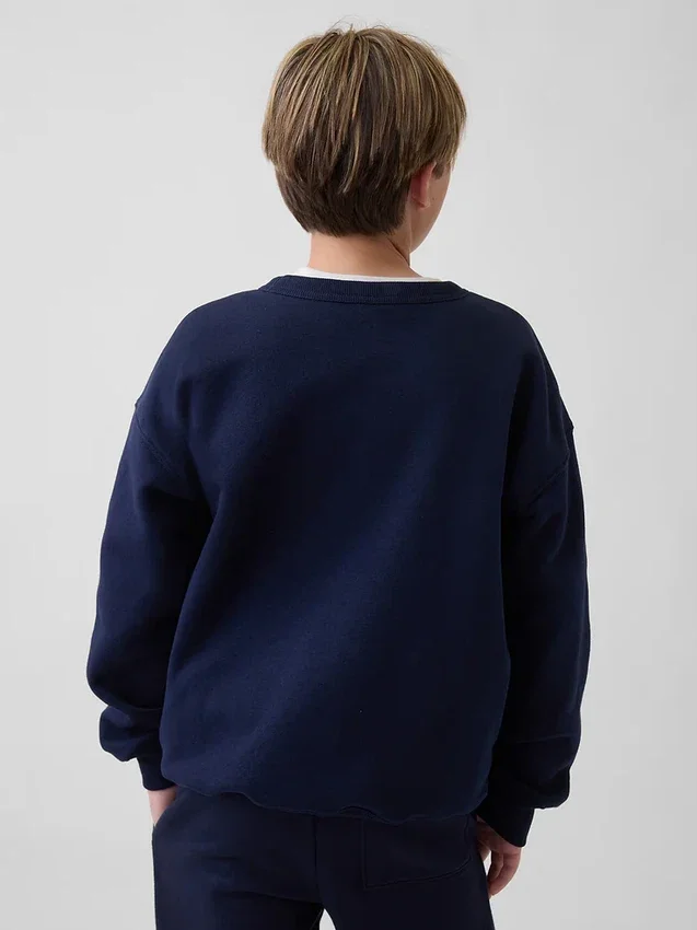 Sudadera infantil con diseño gráfico de corte holgado