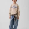 Sudadera infantil con diseño gráfico de corte holgado