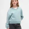 Sudadera infantil de cuello en V con corte holgado Vintagesoft