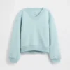 Sudadera infantil de cuello en V con corte holgado Vintagesoft