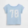Sudadera infantil de felpa Vintagesoft con estampado y mangas raglán