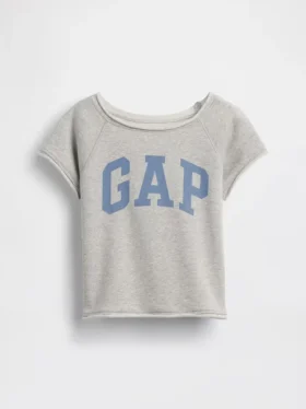 Sudadera infantil de felpa Vintagesoft con estampado y mangas raglán