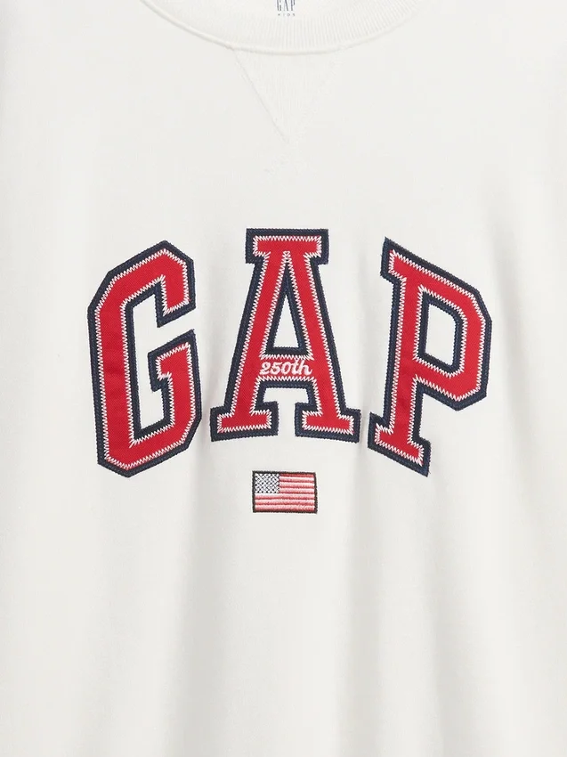 Sudadera infantil oversize de felpa Vintagesoft con estampado gráfico