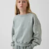 Sudadera infantil Vintagesoft con cuello redondo y corte en cuña