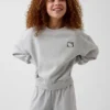 Sudadera infantil Vintagesoft con cuello redondo y corte en cuña