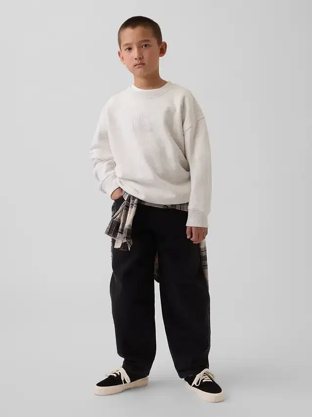 Sudadera infantil Vintagesoft con logo y corte holgado