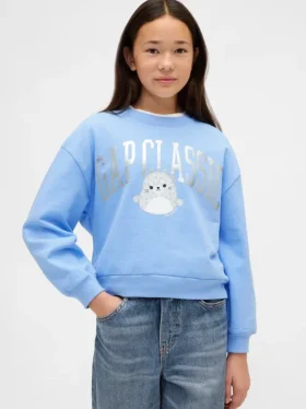 Sudadera infantil Vintagesoft con logotipo de Squishmallow