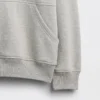 Sudadera infantil Vintagesoft de corte holgado con cuello redondo y bolsillo