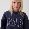 Sudadera infantil Vintagesoft de cuello alto y logo, de corte oversize