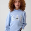 Sudadera infantil Vintagesoft de cuello alto y logo, de corte oversize