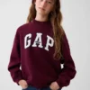 Sudadera infantil Vintagesoft de cuello alto y logo, de corte oversize