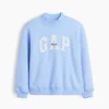 Sudadera infantil Vintagesoft de cuello alto y logo, de corte oversize