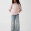 Sudadera infantil Vintagesoft de cuello alto y logo, de corte oversize