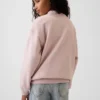Sudadera infantil Vintagesoft de cuello alto y logo, de corte oversize