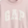 Sudadera infantil Vintagesoft de cuello alto y logo, de corte oversize