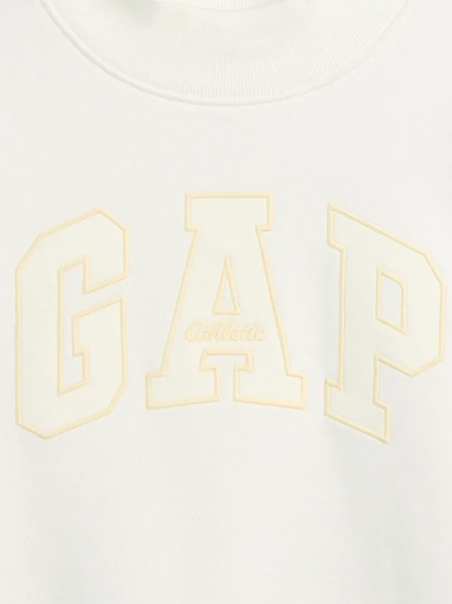 Sudadera infantil Vintagesoft de cuello alto y logo, de corte oversize