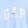 Sudadera infantil Vintagesoft de cuello alto y logo, de corte oversize