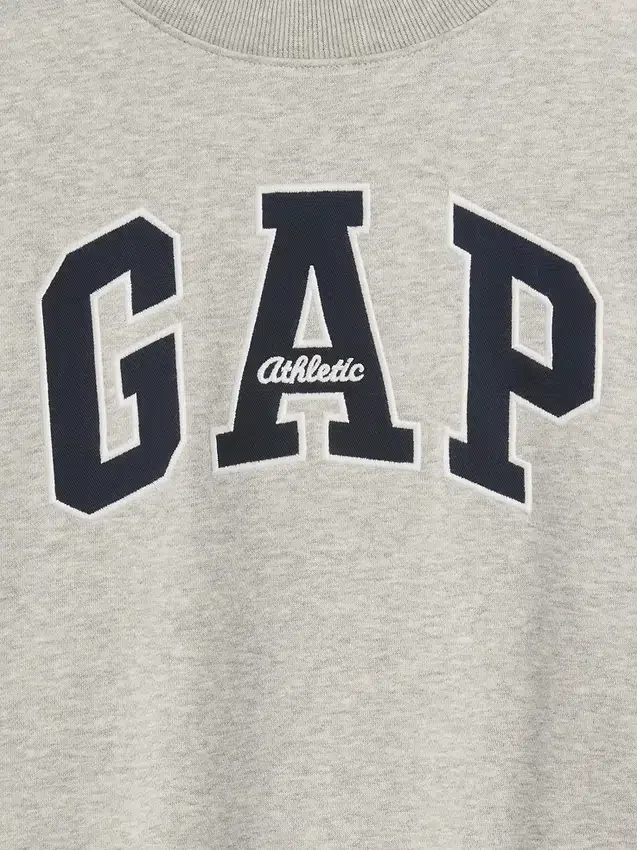 Sudadera infantil Vintagesoft de cuello alto y logo, de corte oversize
