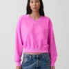 Sudadera oversize con cuello en V Vintagesoft