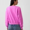 Sudadera oversize con cuello en V Vintagesoft