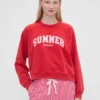 Sudadera oversize con logo Raglán de GAP × Summer Fridays
